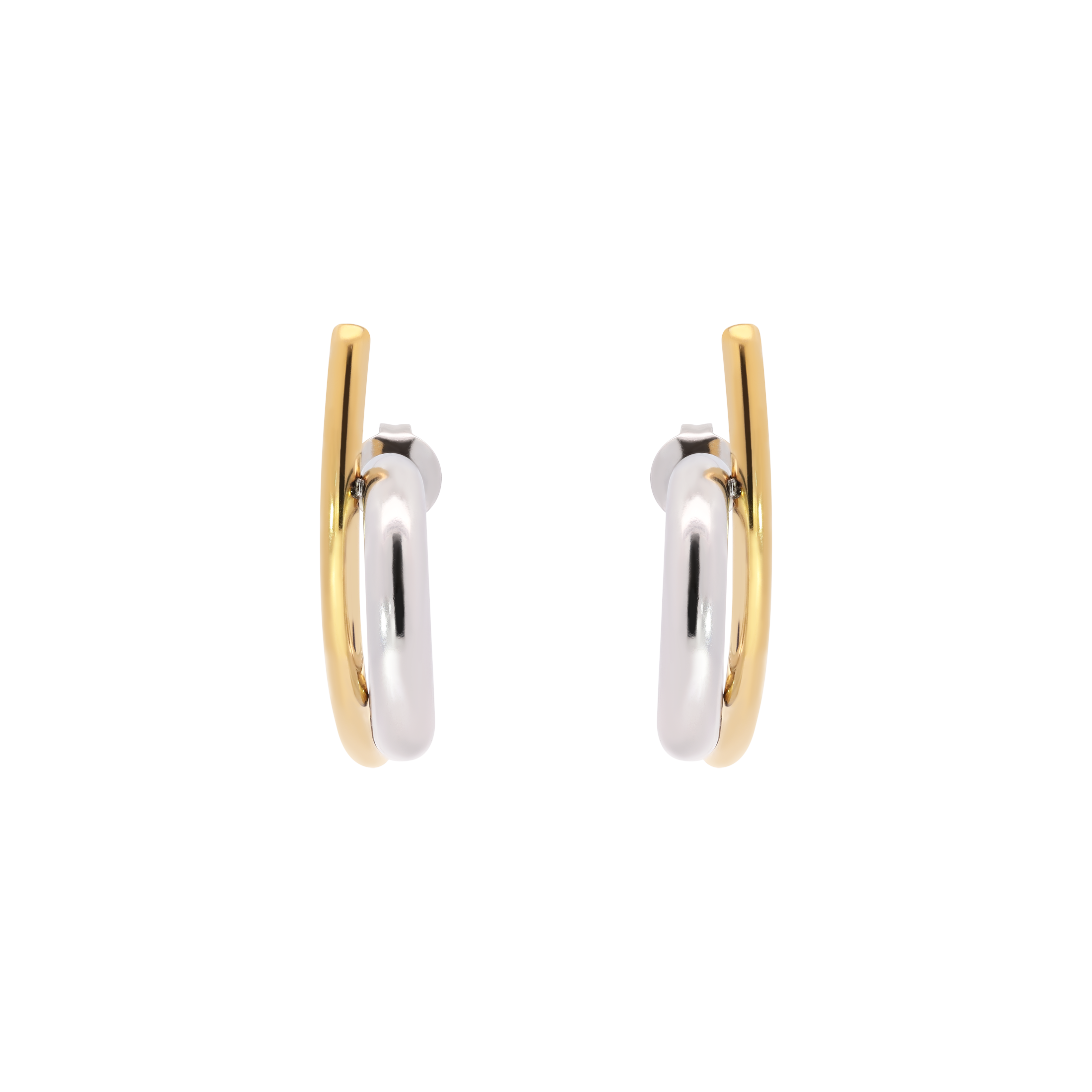 Cora Duo Toned Earring Studs