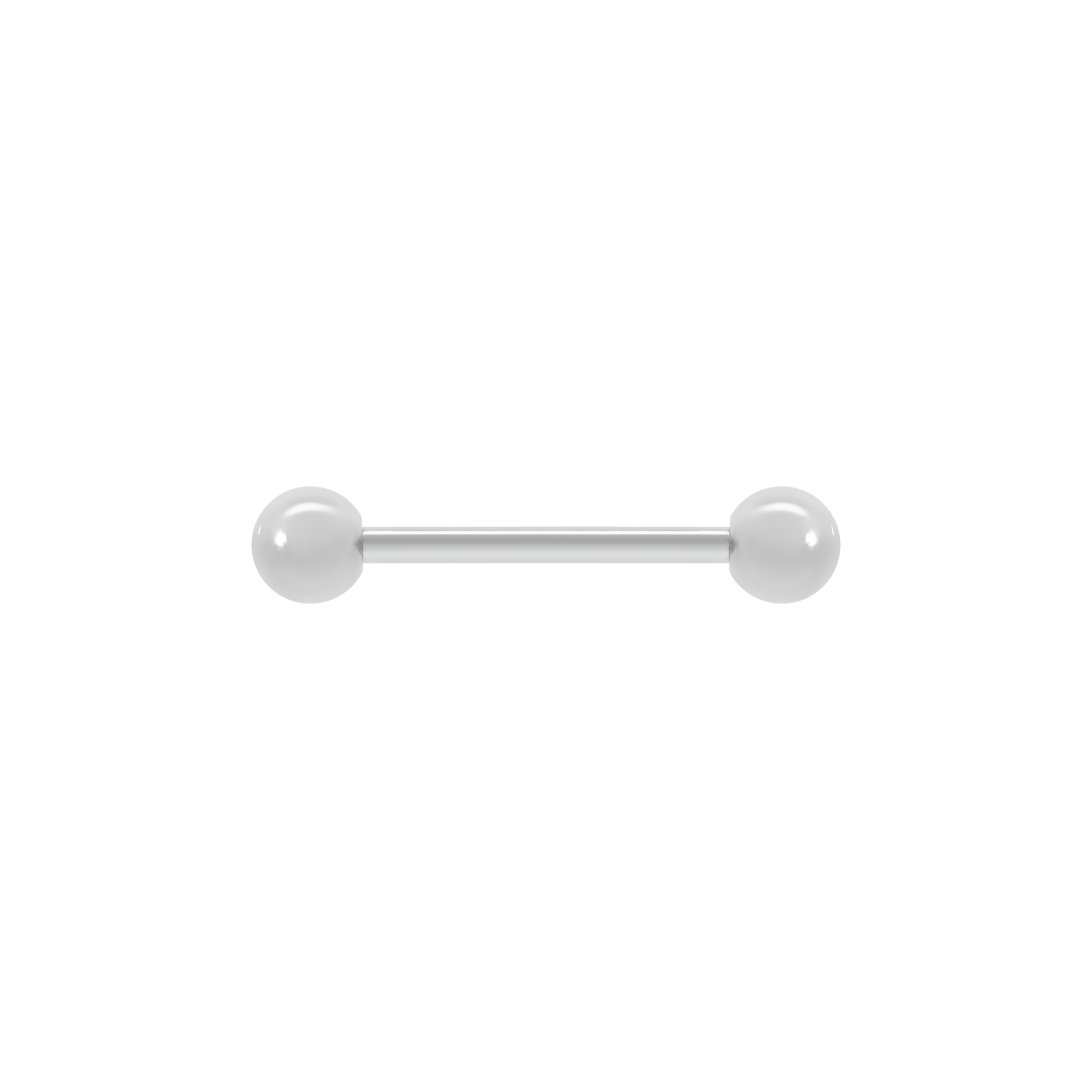 Triple Opal Nipple Bar Piercing - Titanium