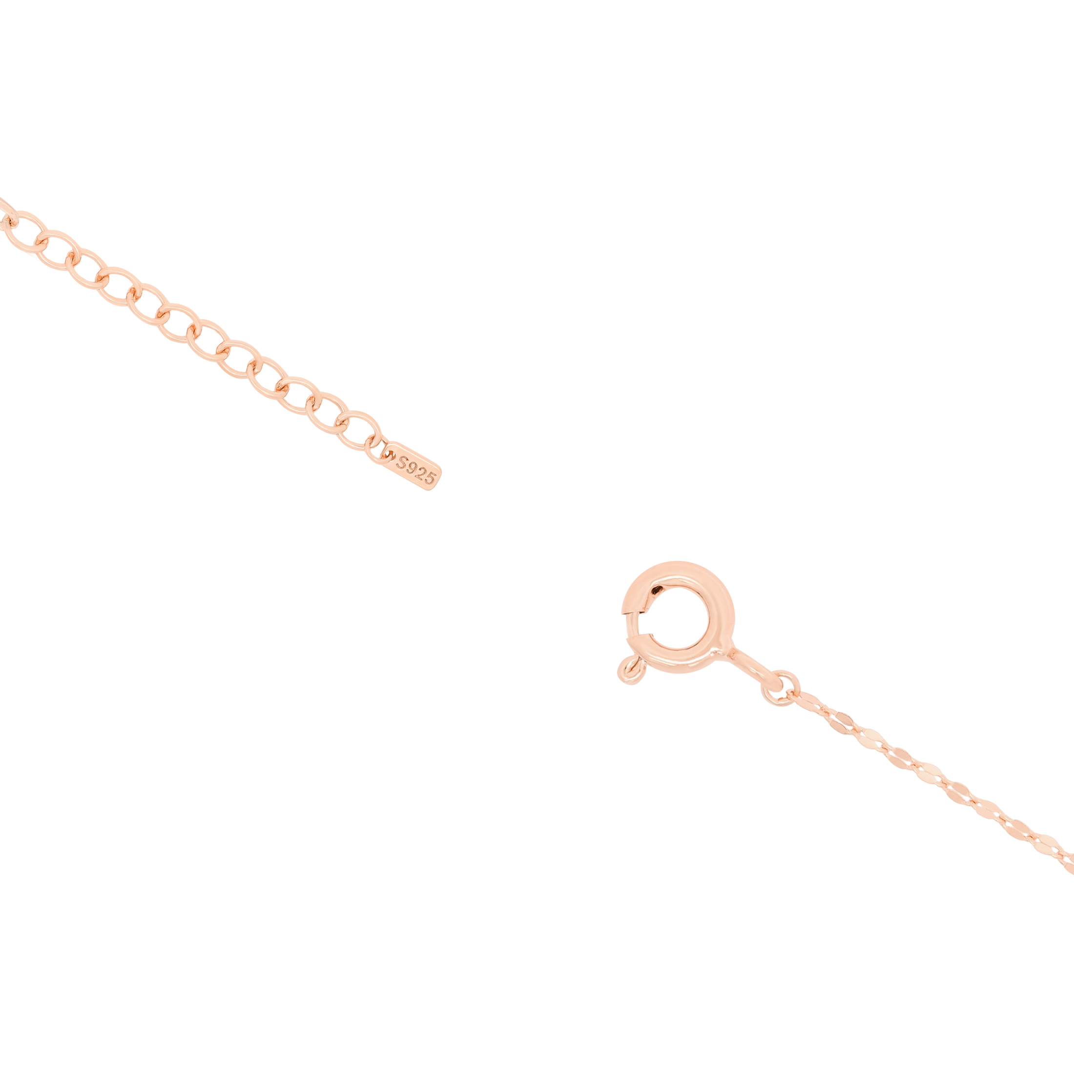 Faye Marina Fine Chain Anklet Clasp - Rose Gold