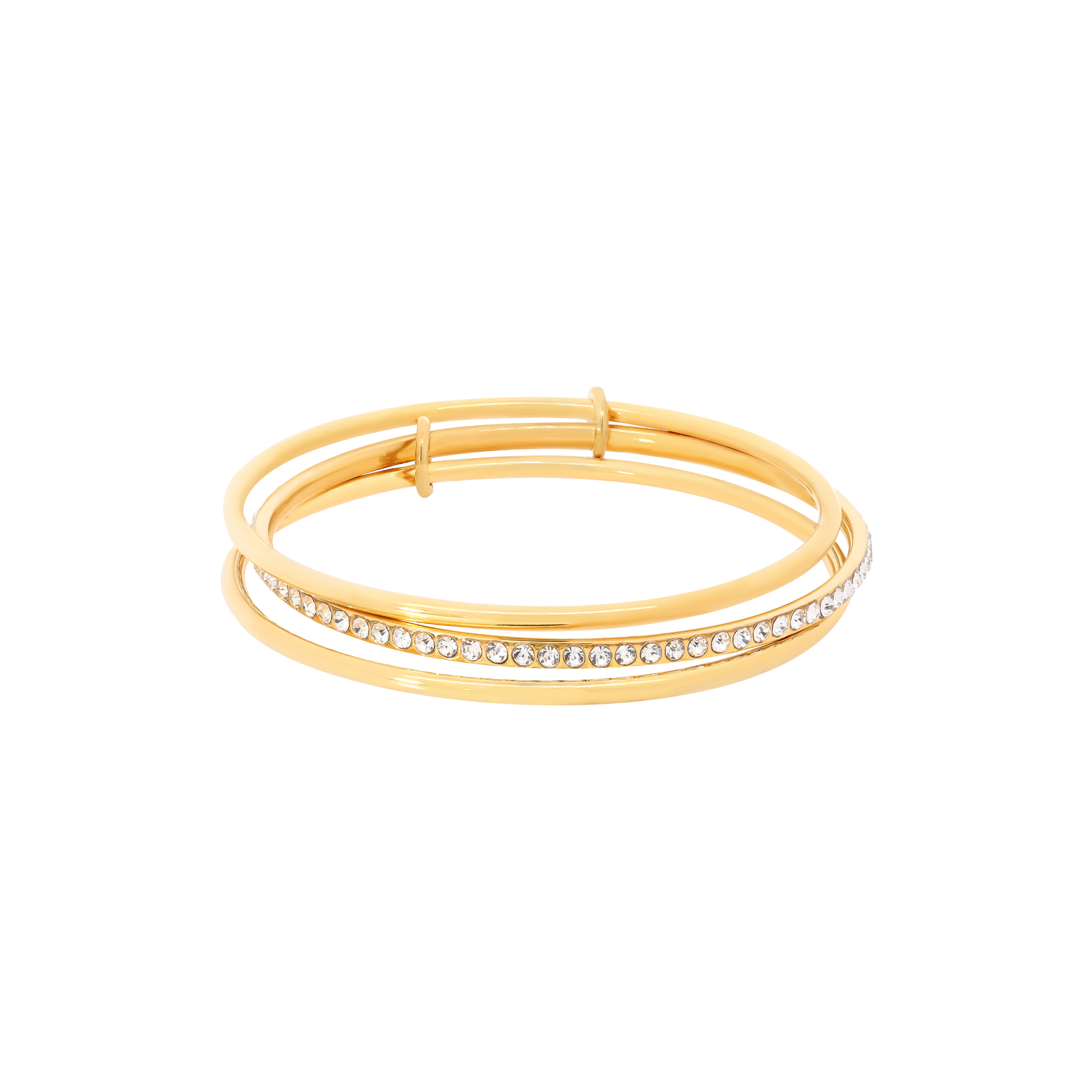 Lucia Triple Stack Bangle - Gold