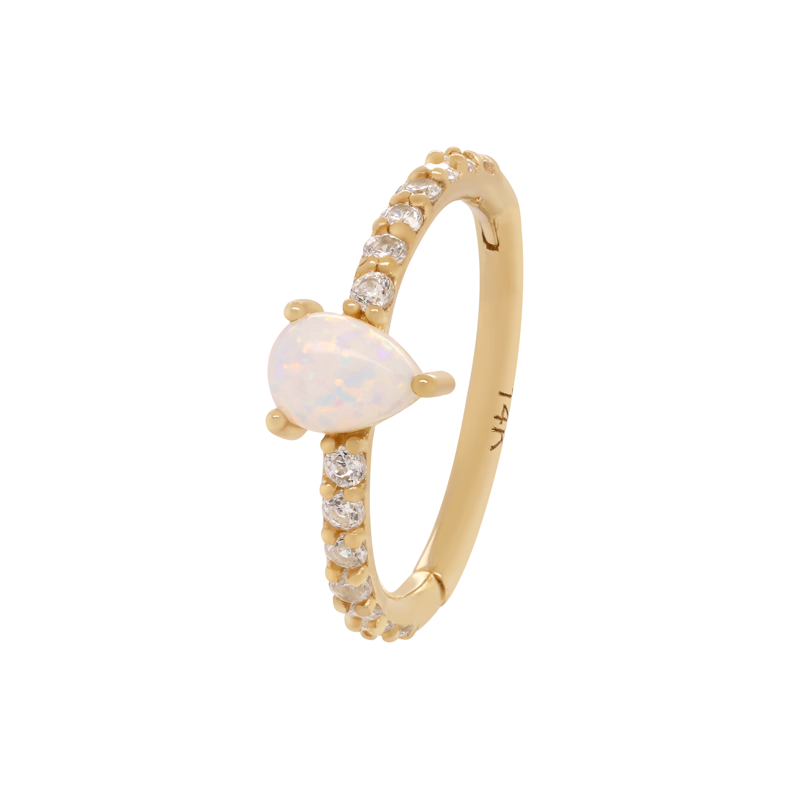 Aura Hoop Helix Conch & Cartilage Ear Piercing - 14K Solid Gold