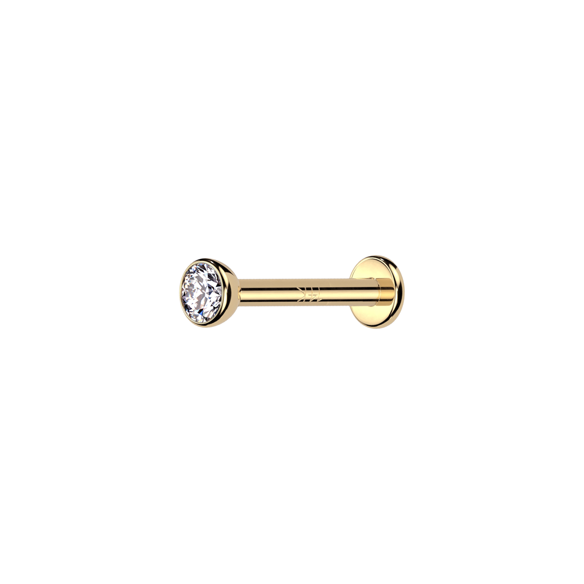 Essence Gem Helix Tragus Cartilage & Conch Ear Piercing - 14K Gold