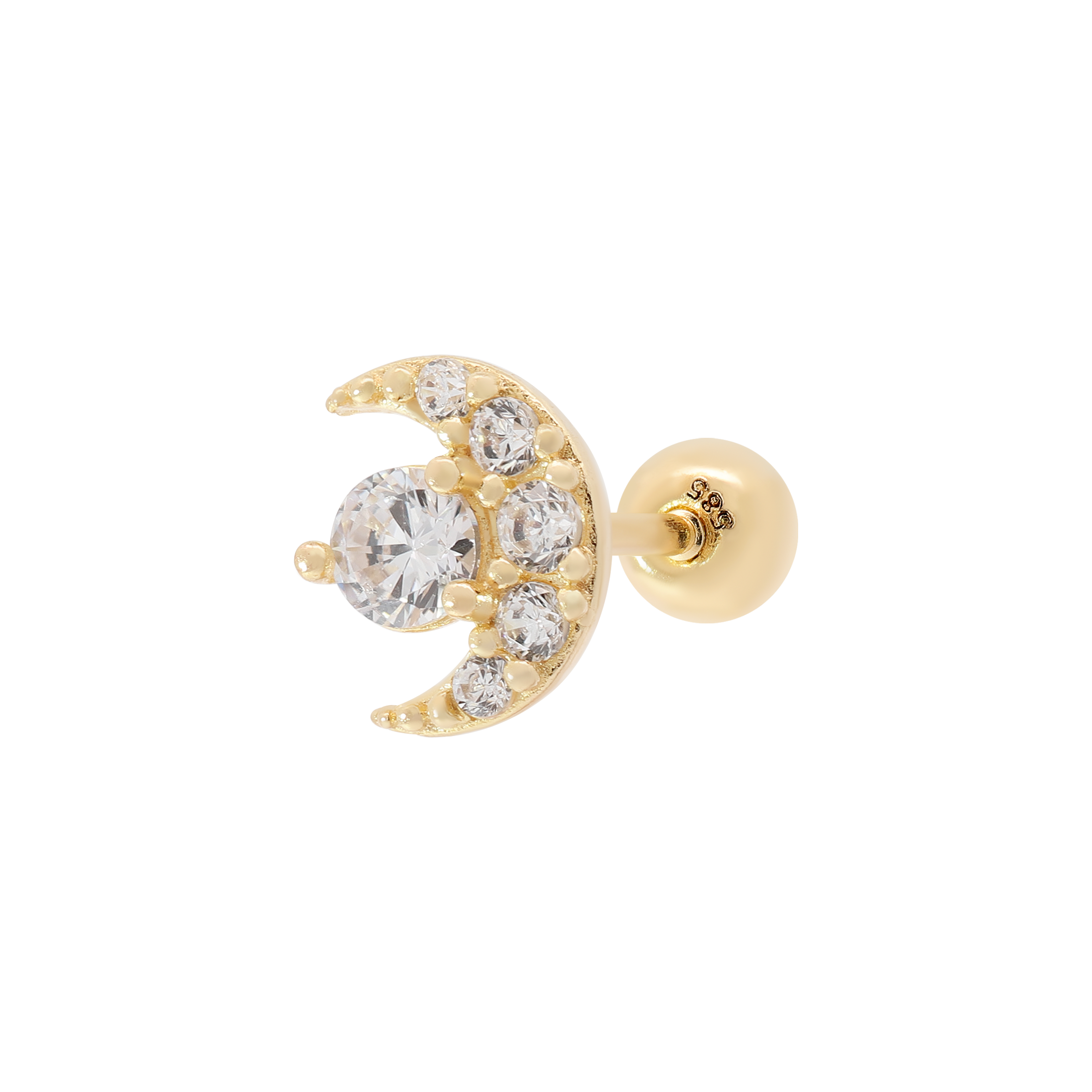 Celestial Tragus Helix Cartilage & Conch Ear Piercing - 14K Solid Gold