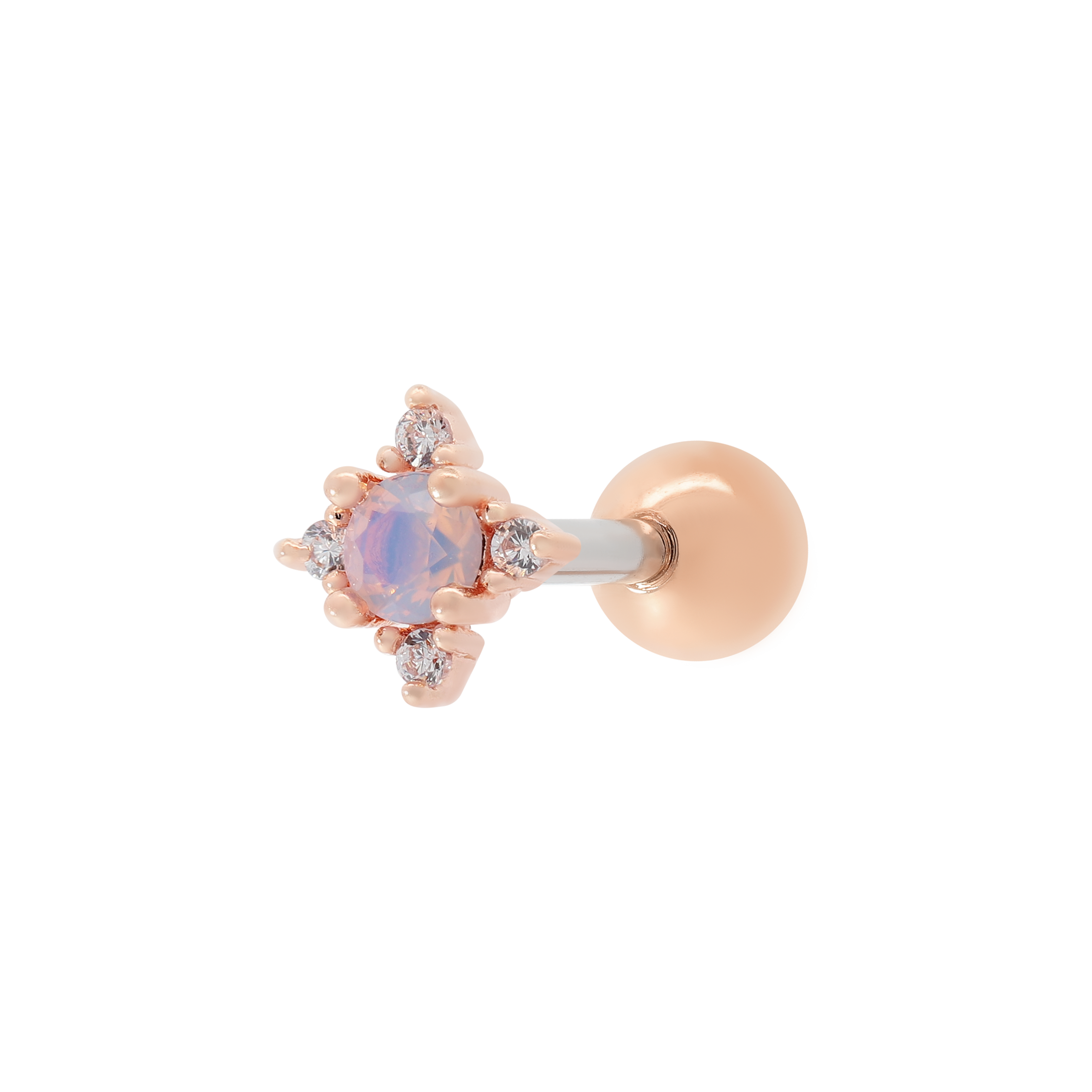 Daphne Tragus Helix Cartilage & Conch Ear Piercing - Rose Gold