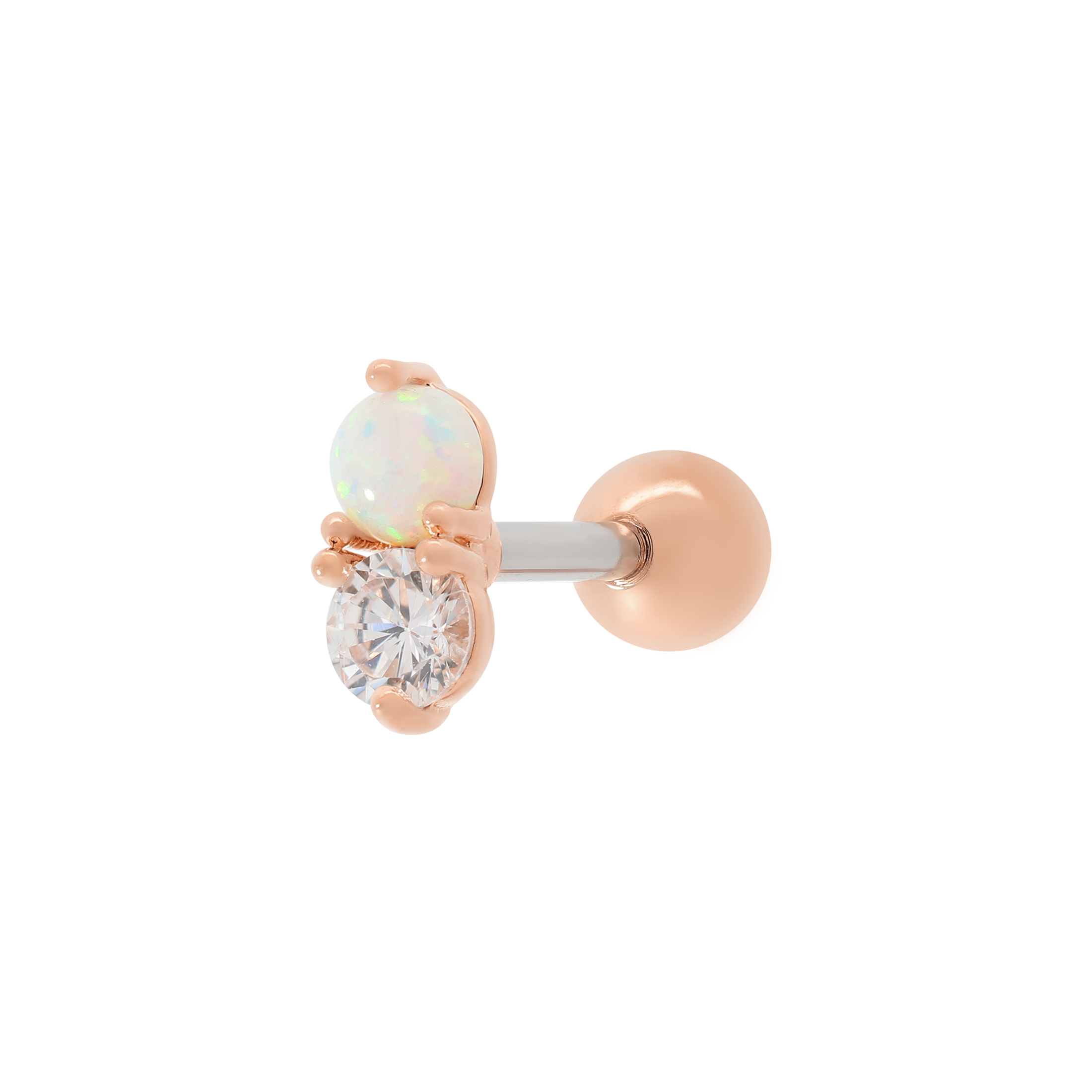 Destiny Tragus Helix Cartilage & Conch Ear Piercing - Rose Gold