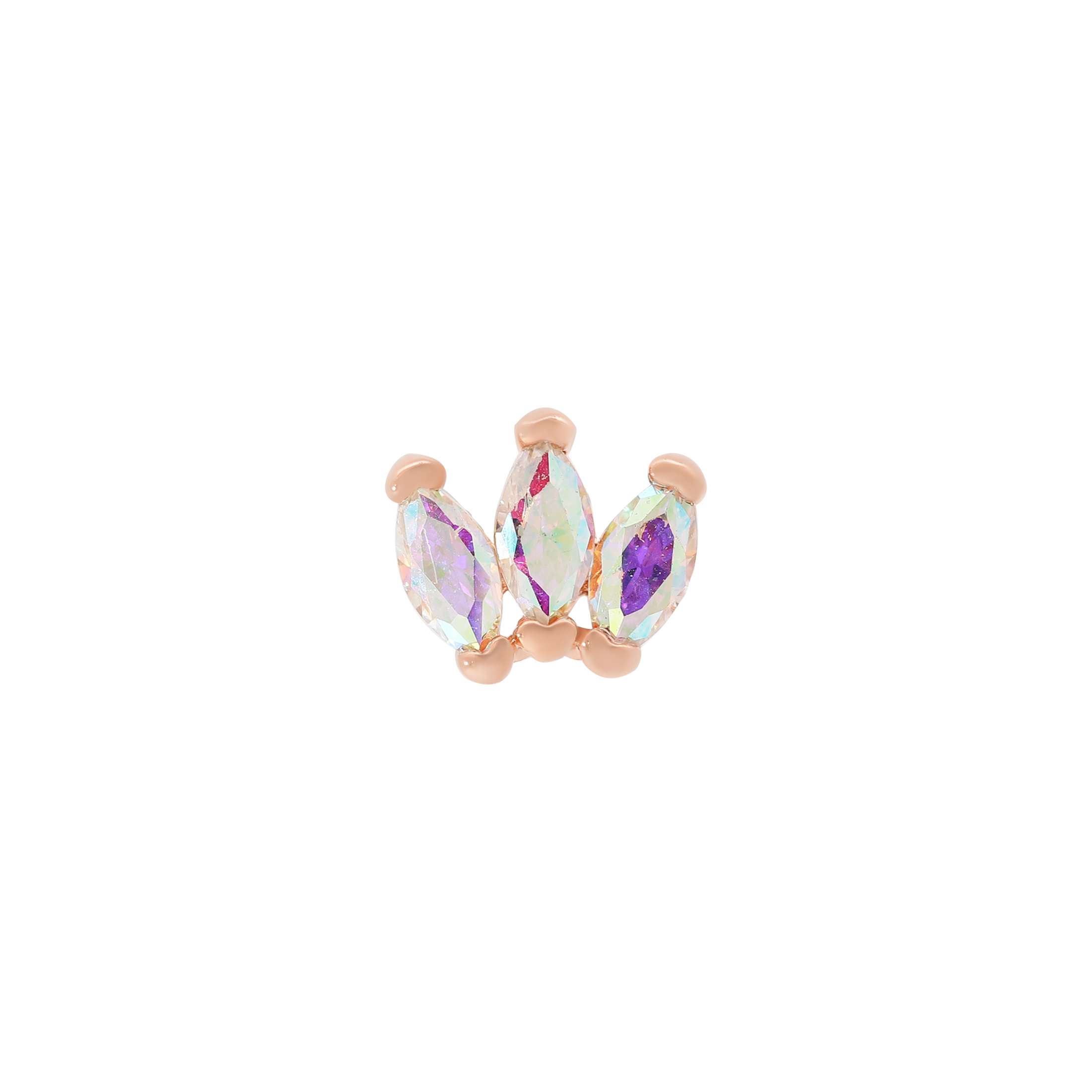 Ethereal Helix Tragus Cartilage & Conch Ear Piercing 2 - Rose Gold