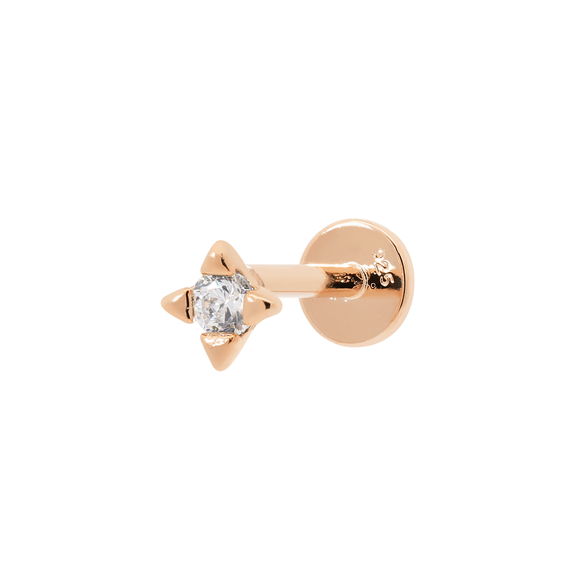 Nova Star Helix Tragus Cartilage & Conch Ear Piercing - Rose Gold