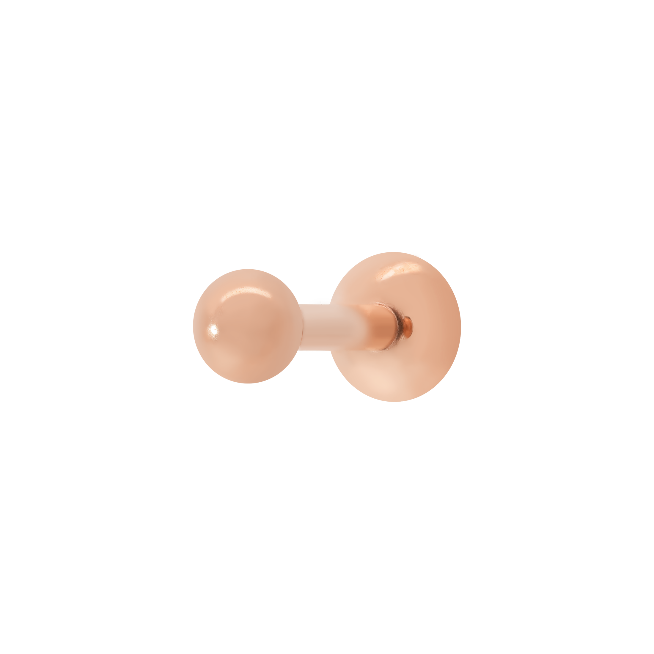 Solid Ball Helix Tragus & Cartilage Ear Piercing - Rose Gold