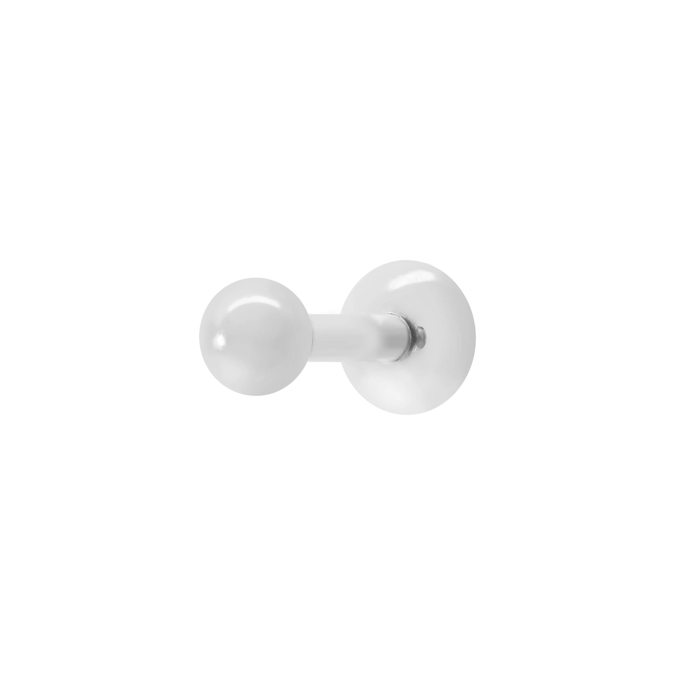 Solid Ball Helix Tragus & Cartilage Ear Piercing - Silver