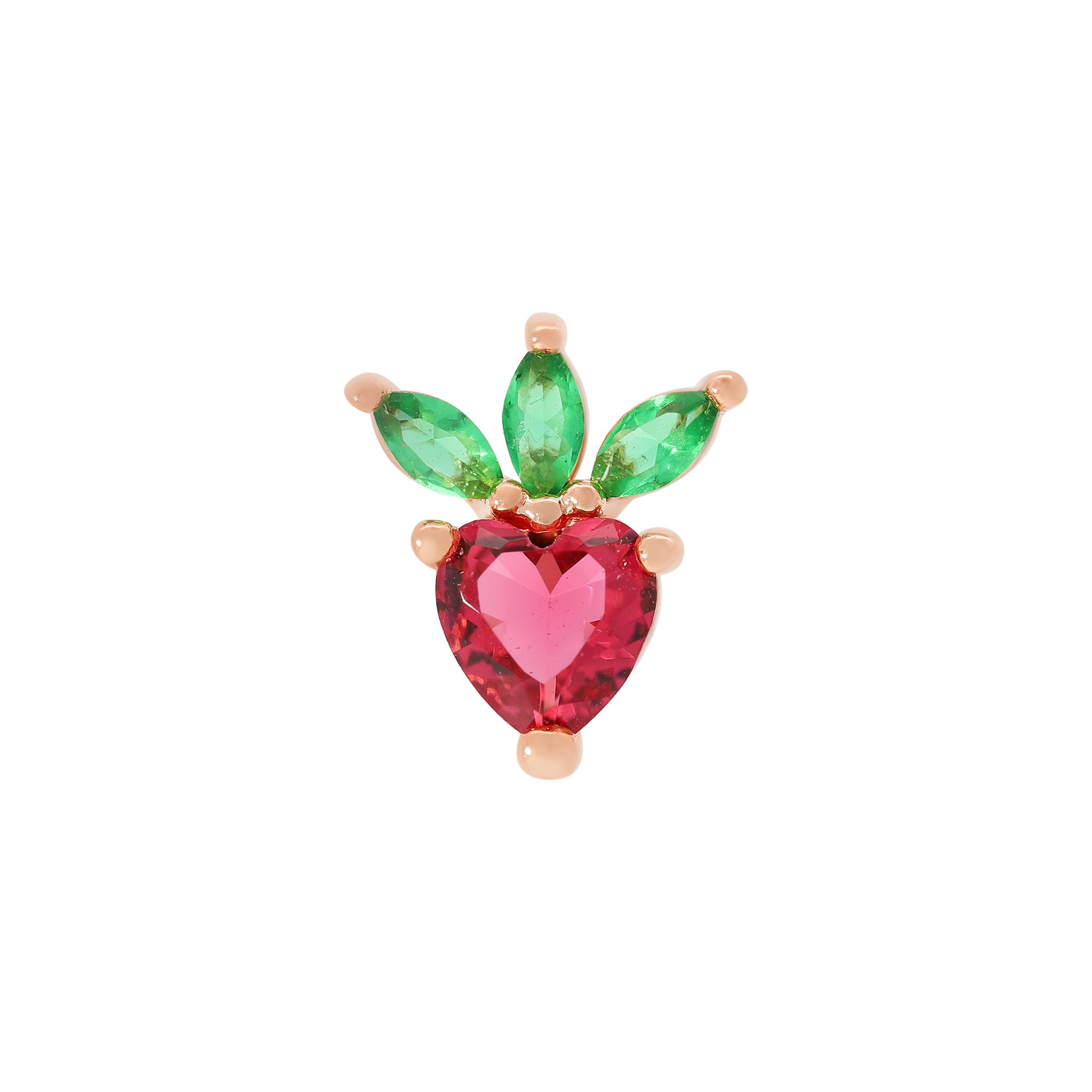 Strawberry Sundae Helix Tragus & Cartilage Ear Piercing 2 - Rose Gold