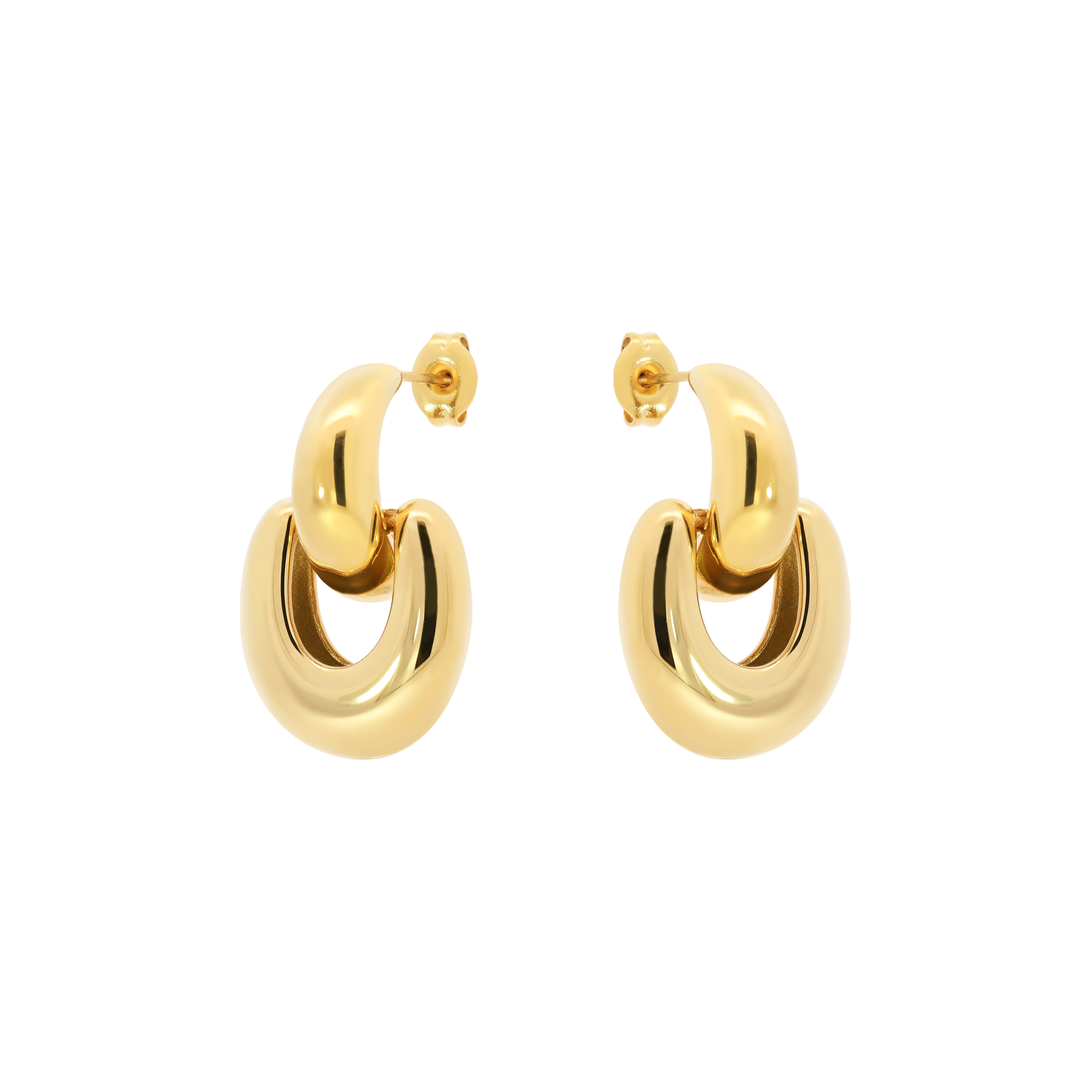 Gina Earring Studs - Gold