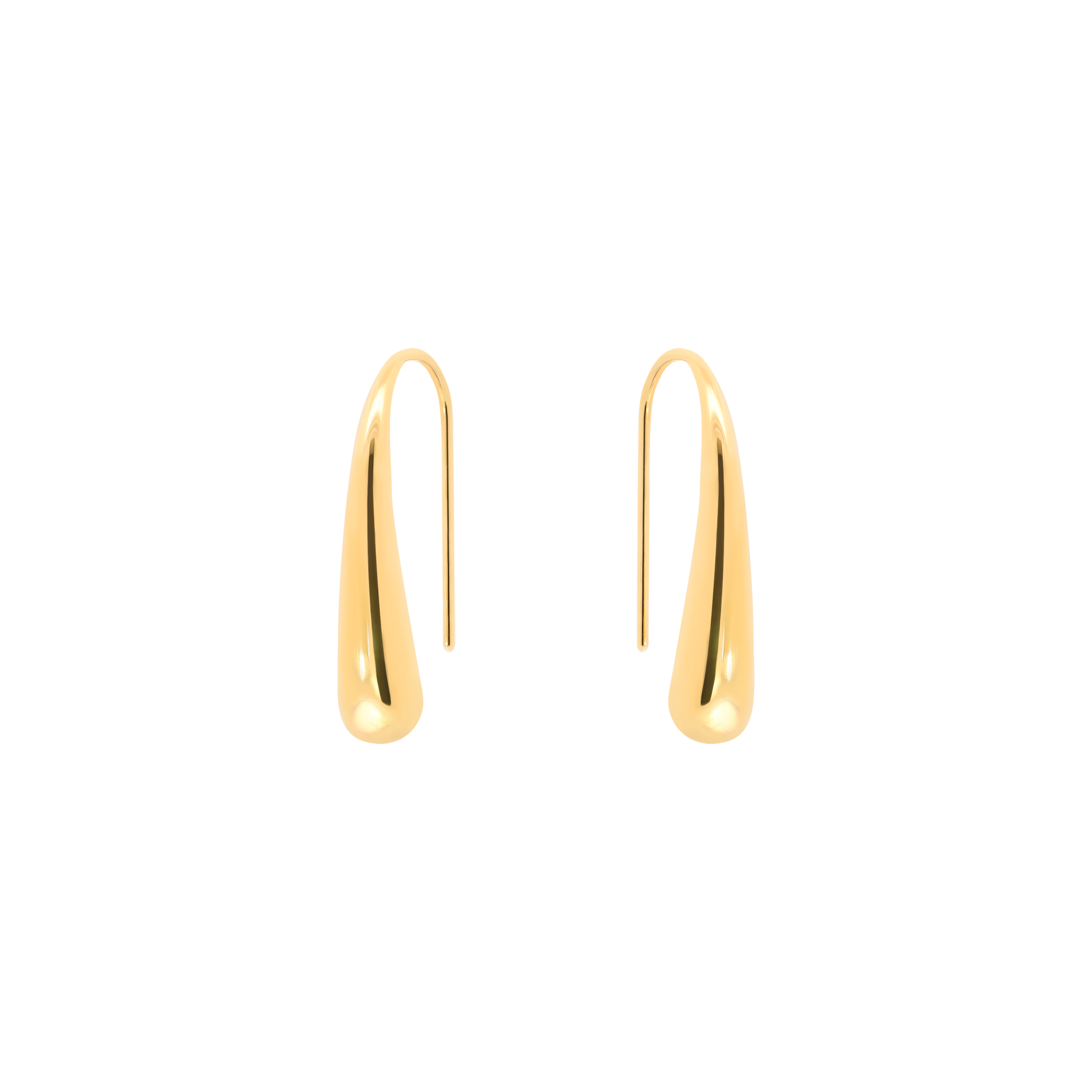 Honey Drop Threader Earrings - Gold