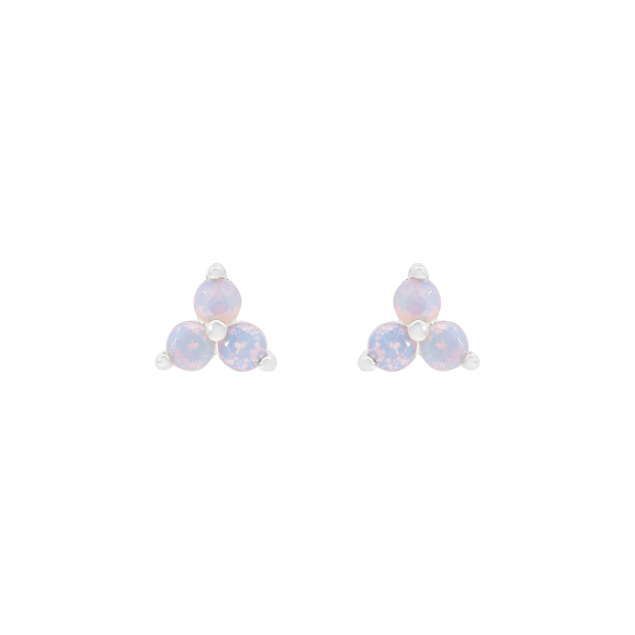 Lapse Moonstone Earring Studs - Sterling Silver