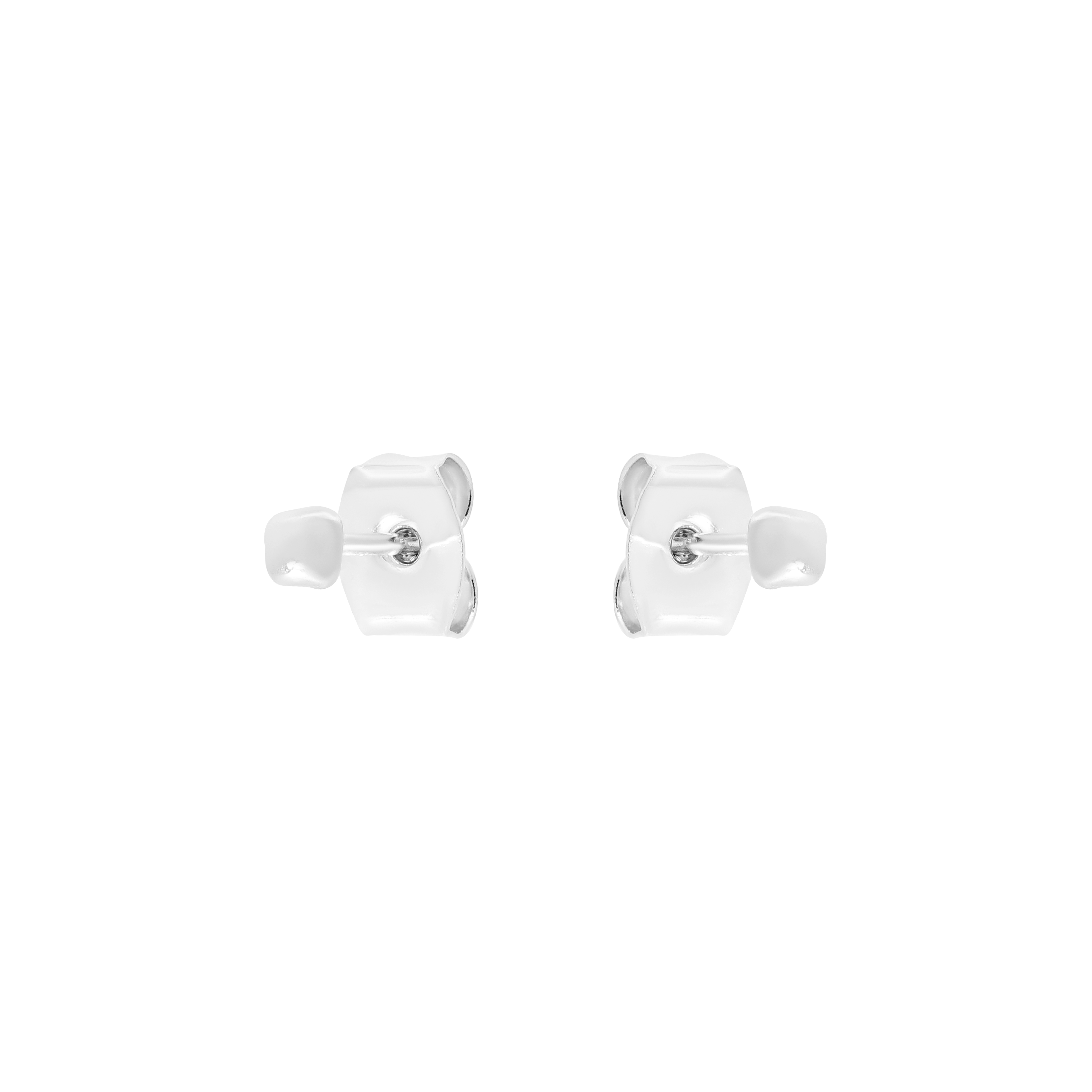 Pebble Dainty Stud Earrings - Sterling Silver