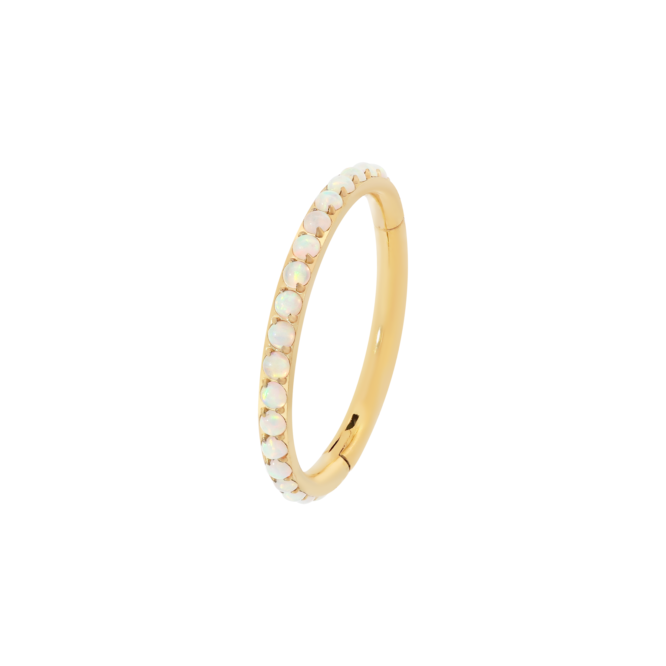 Spectral Opal Helix Conch & Cartilage Hoop Piercing - Gold