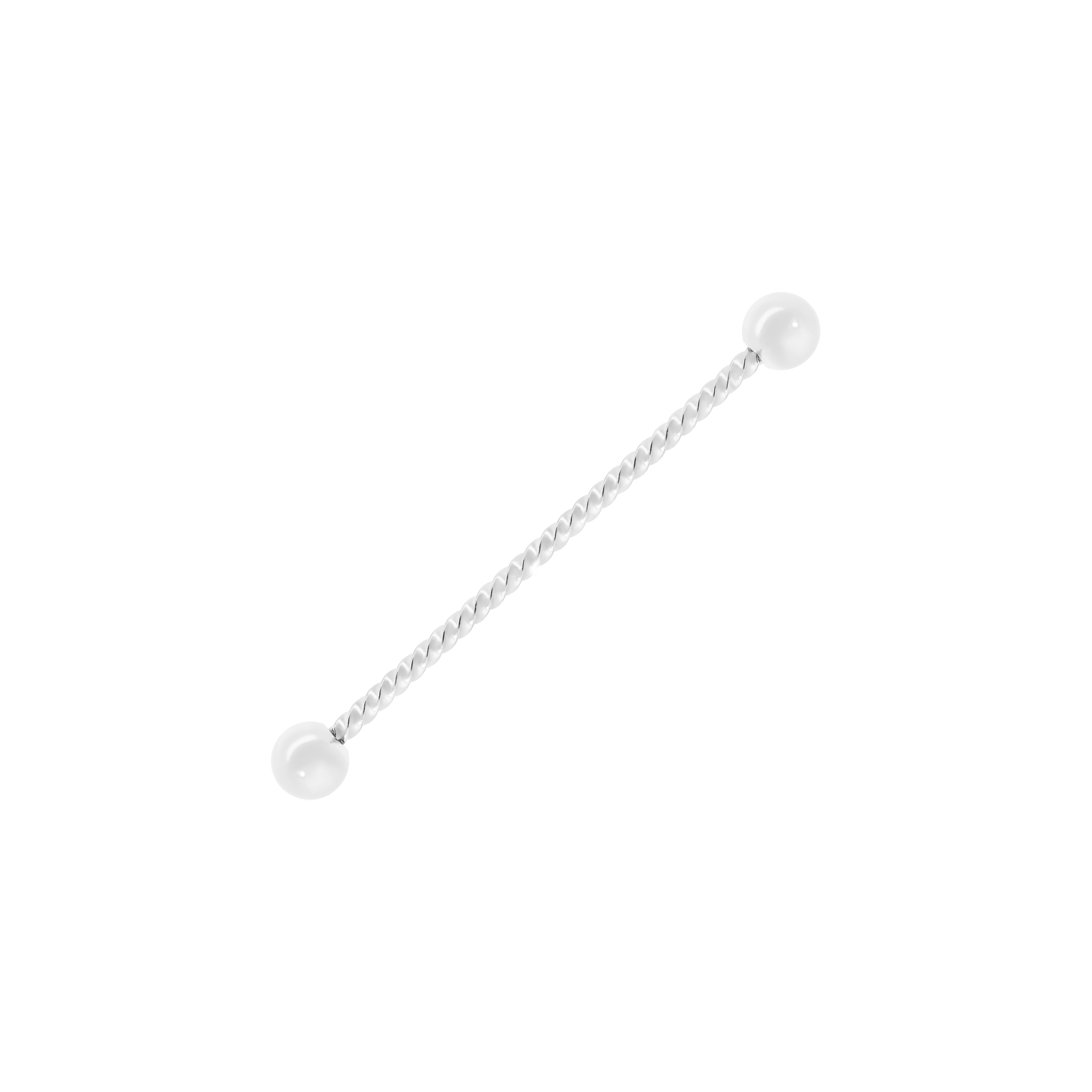 Entwine Rope Industrial & Scaffold Ear Piercing - Silver