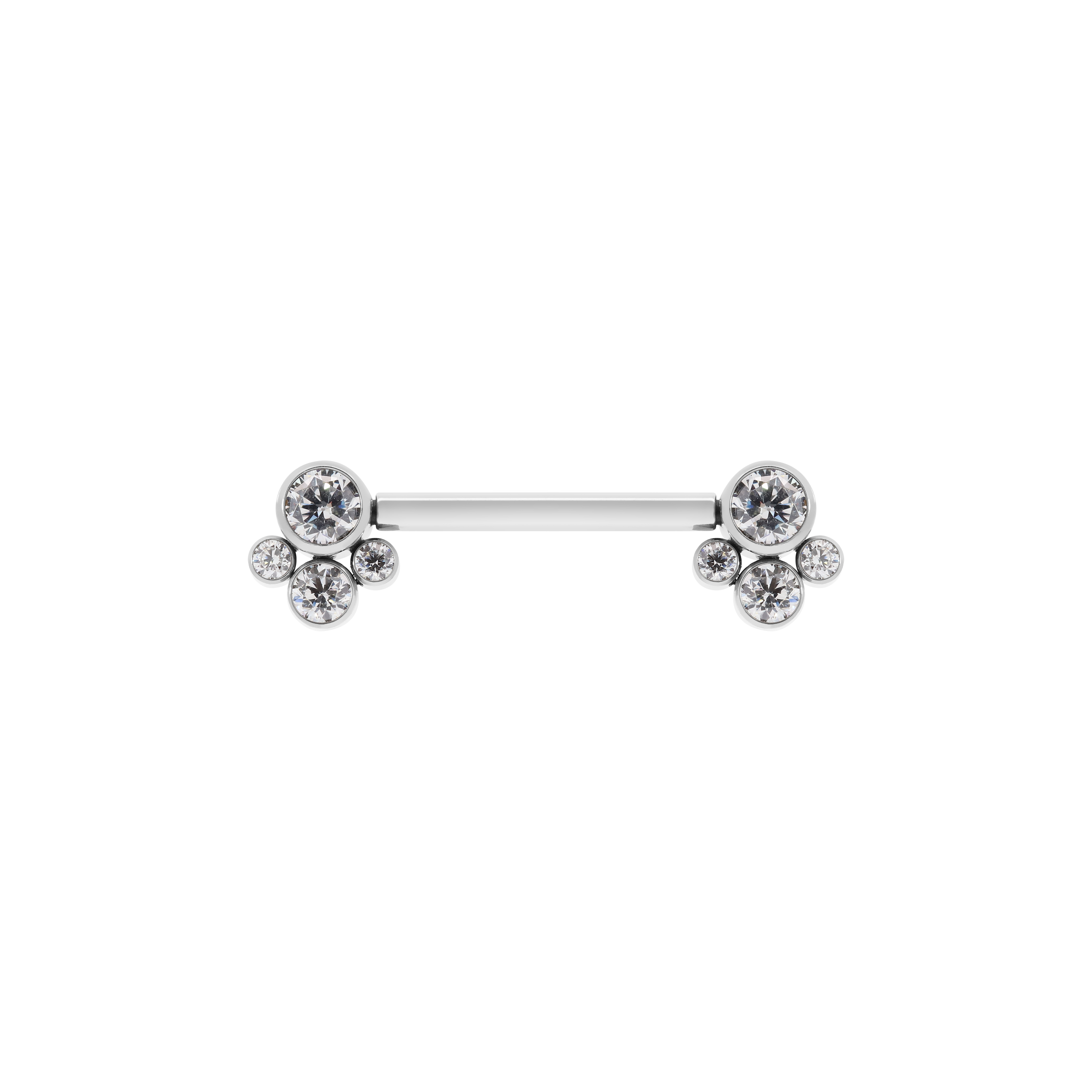 Destiny Gemstone Nipple Bar Piercing - Titanium