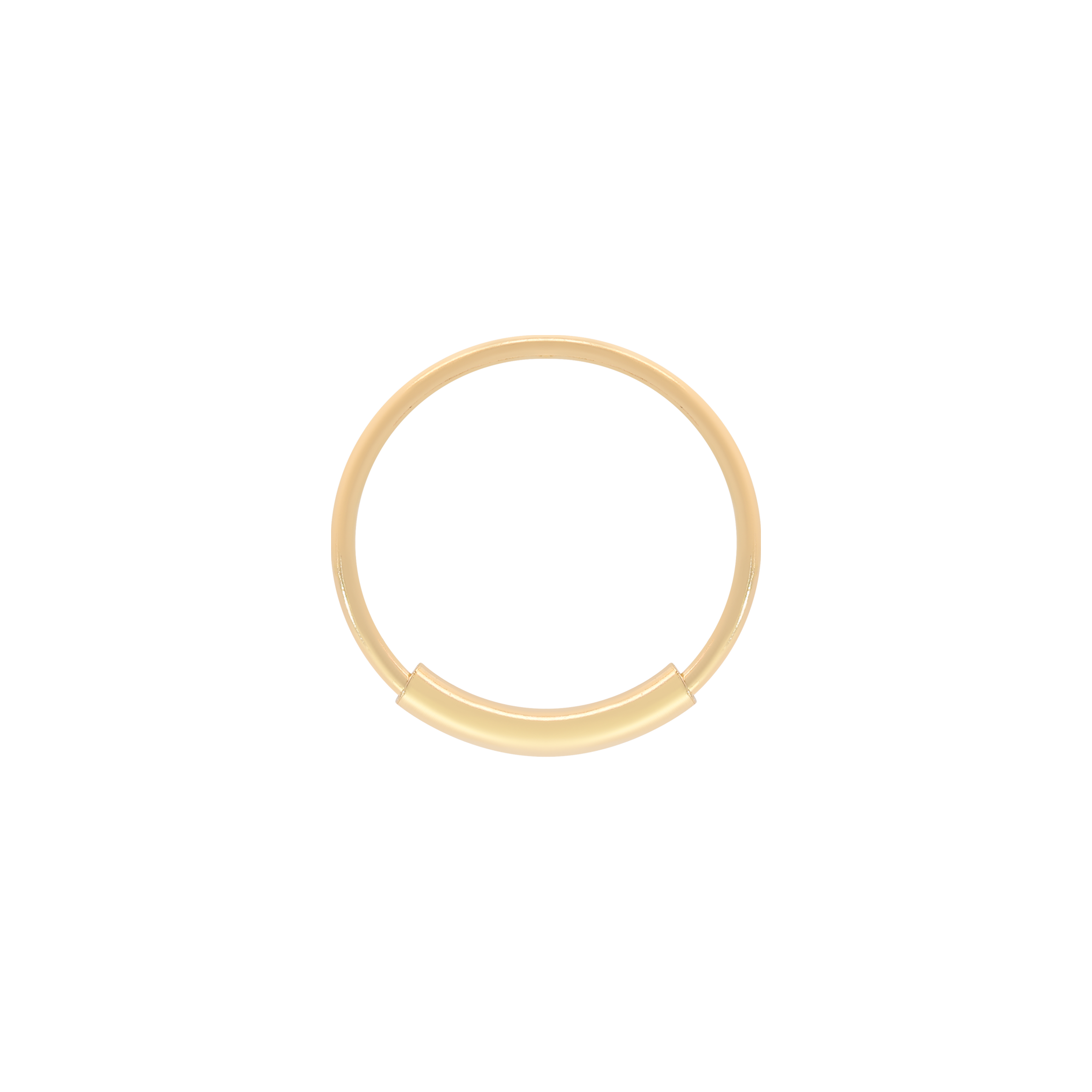 Endless Nose Ring Piercing - 14K Solid Gold