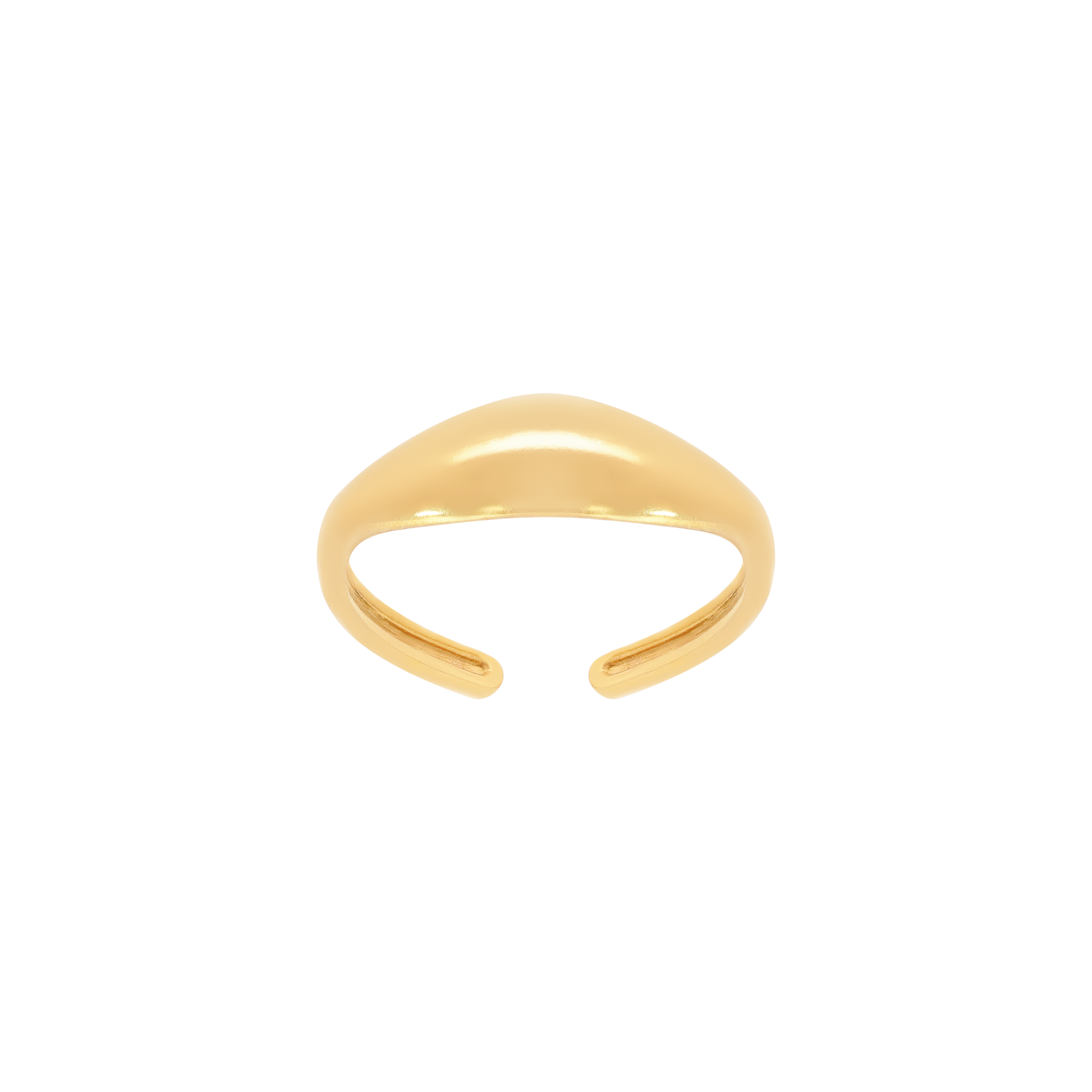 Alto Signet Engravable Ring - Gold