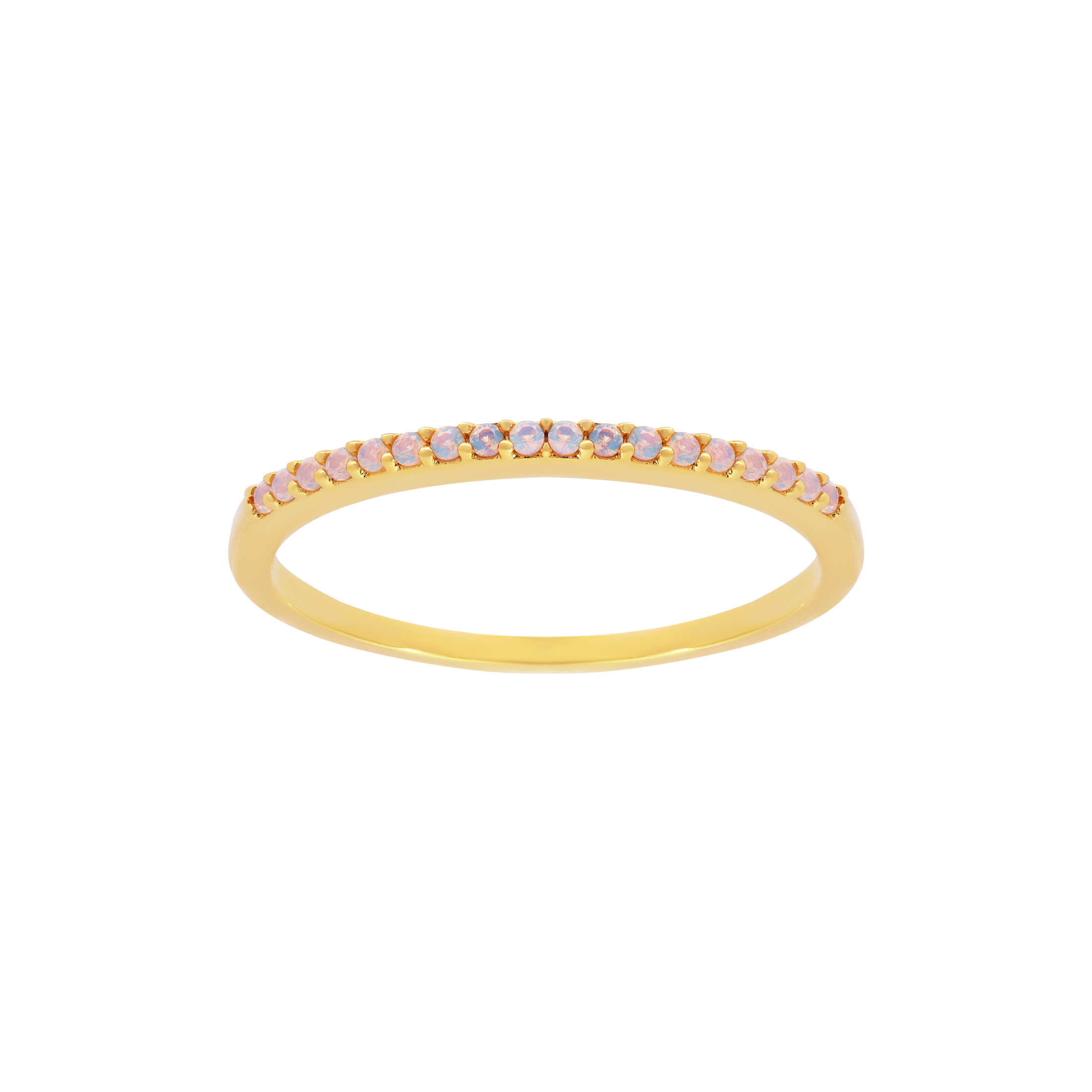 Mia Moonstone Band Ring - Gold