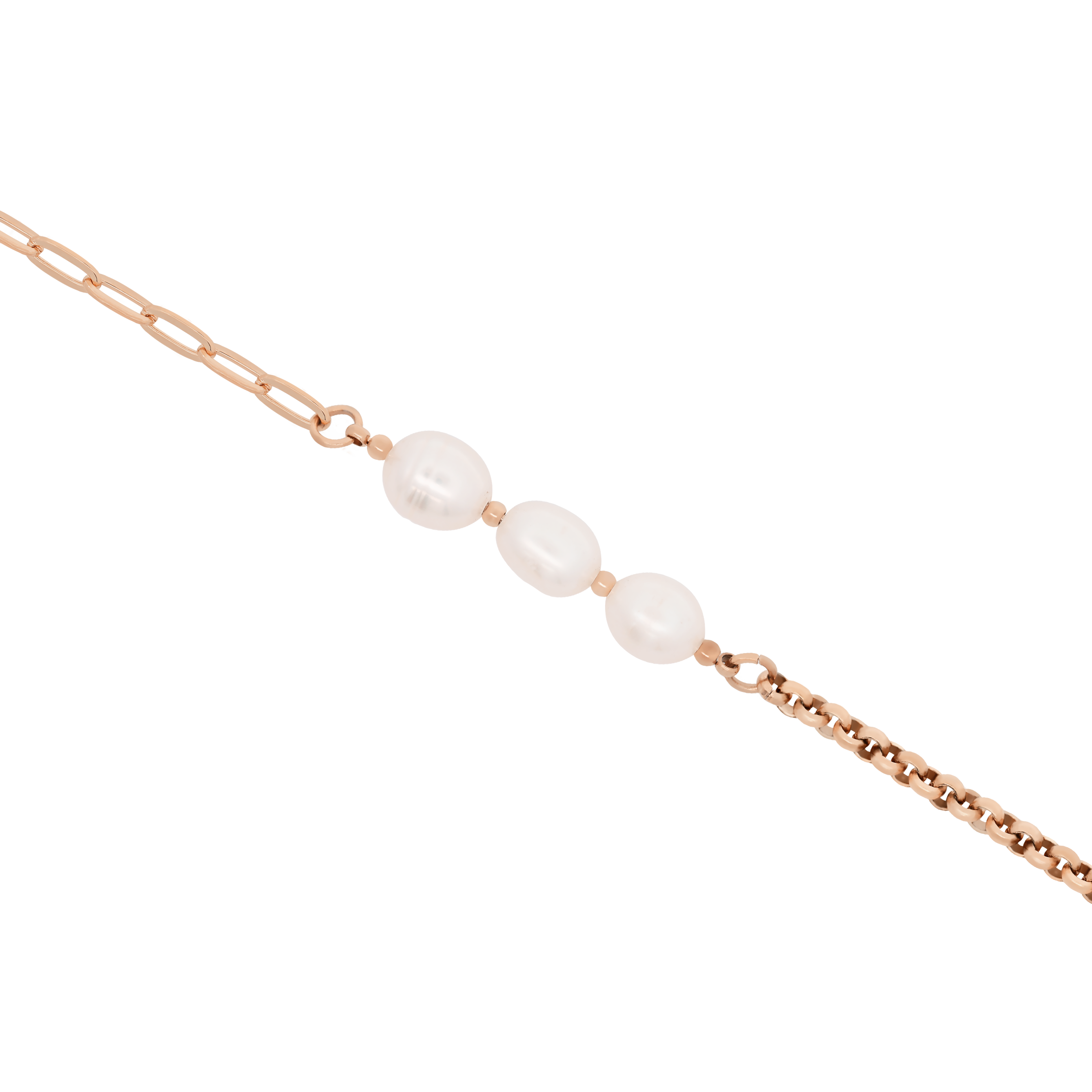 Cassidy Freshwater Pearl Bracelet - Rose Gold