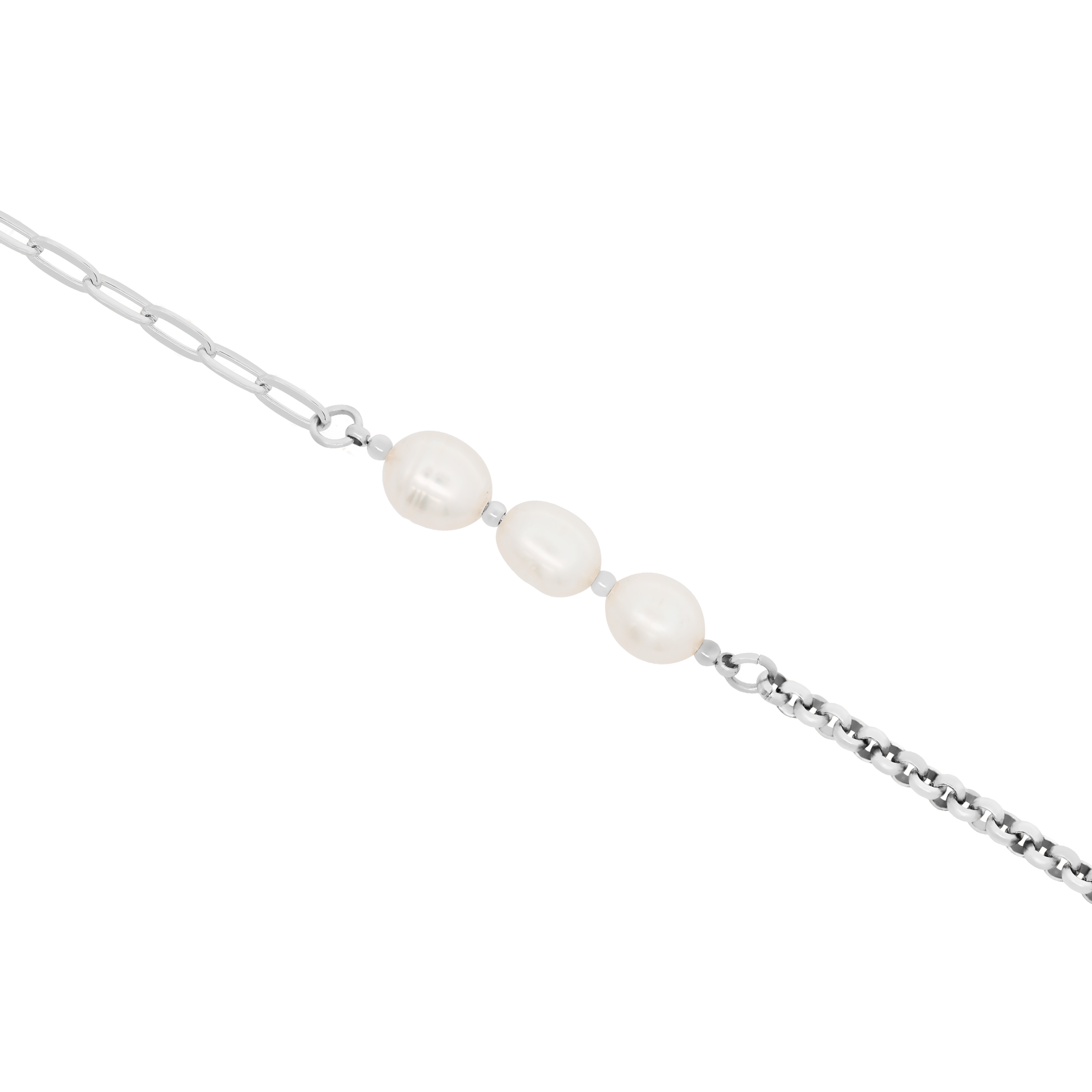 Cassidy Freshwater Pearl Bracelet - Silver